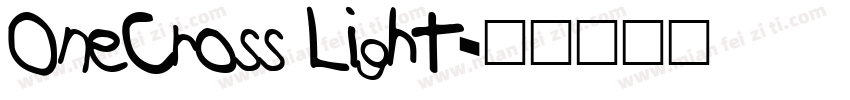 OneCross Light字体转换